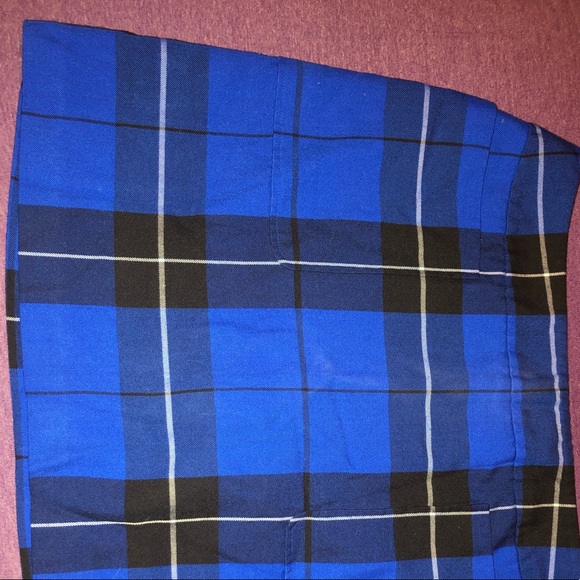 Blue plaid skirt - Picture 2 of 3